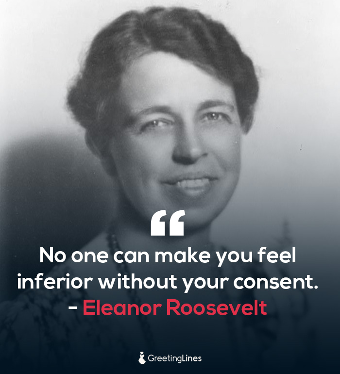 women's day quote by Eleanor Roosevelt 