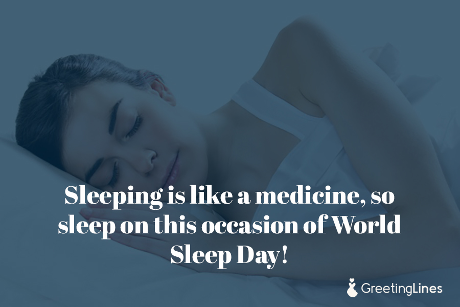world sleep day quote