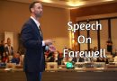 Speech on farewell