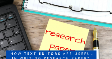 How Text Editors Are Useful in Writing Research Paper?