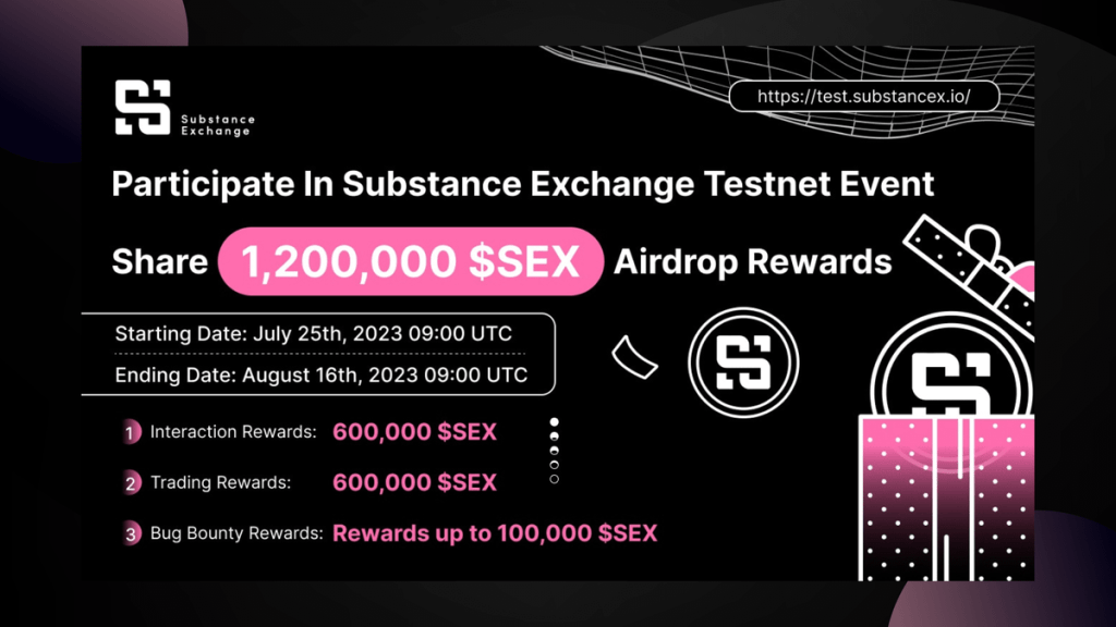 Confirmed airdrop from SubstanceX