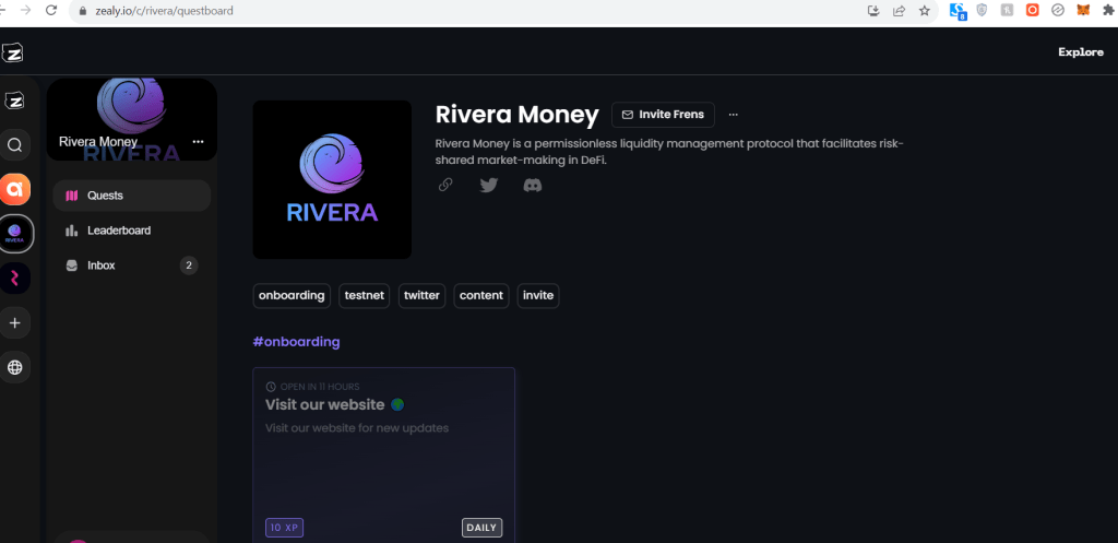 Rivera Money Confirmed Airdrop